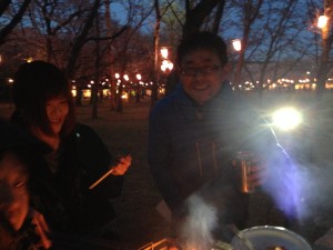 夜桜見てきました♪♬