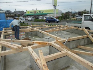 「住育の家」⑦土台伏せ　現場実況♬